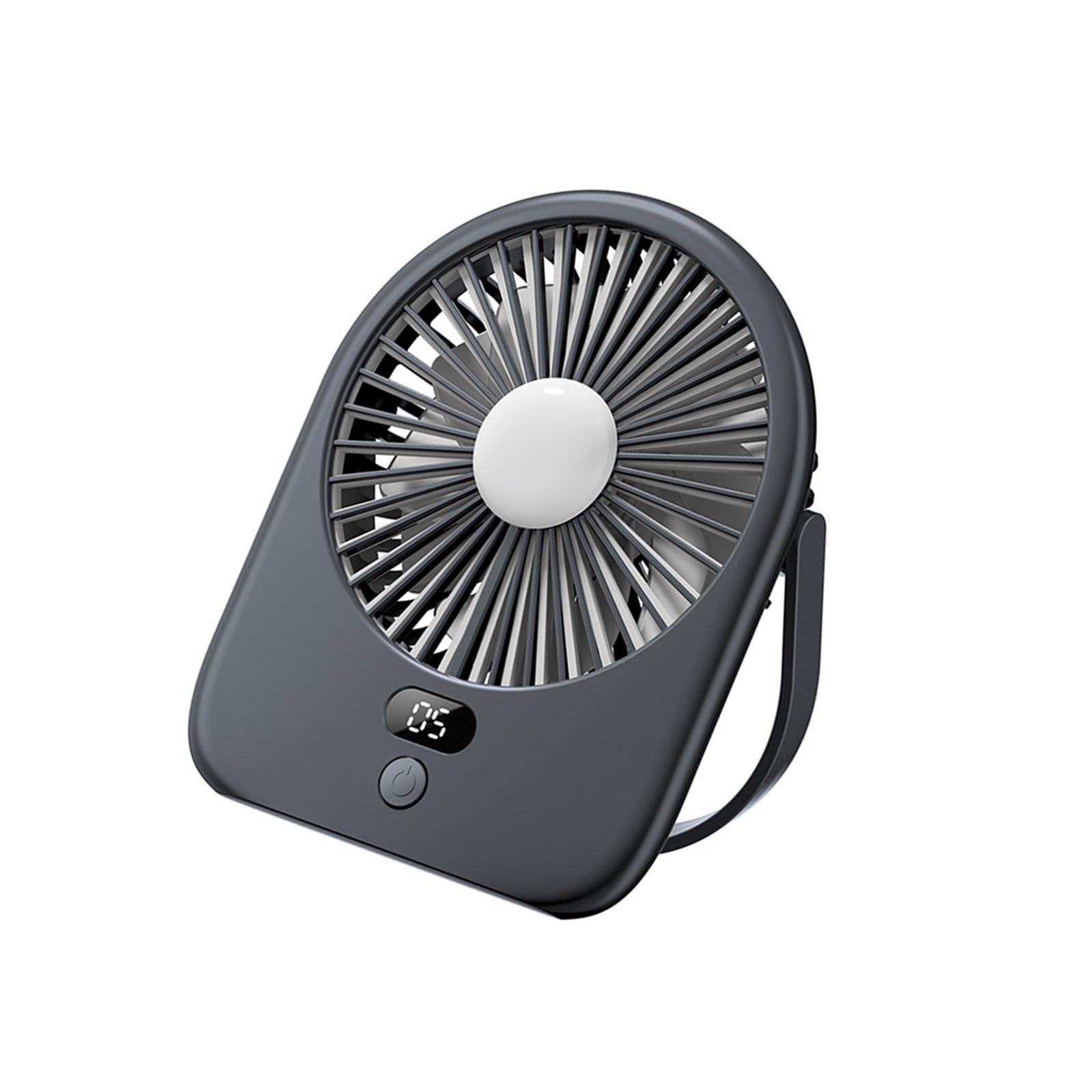 NRVTRE Battery Powered Desktop Fan with LED Night Light Rechargeable Fan Cooling Device for Outdoor Camping and Indoor Desk Portable Desk with LED Light