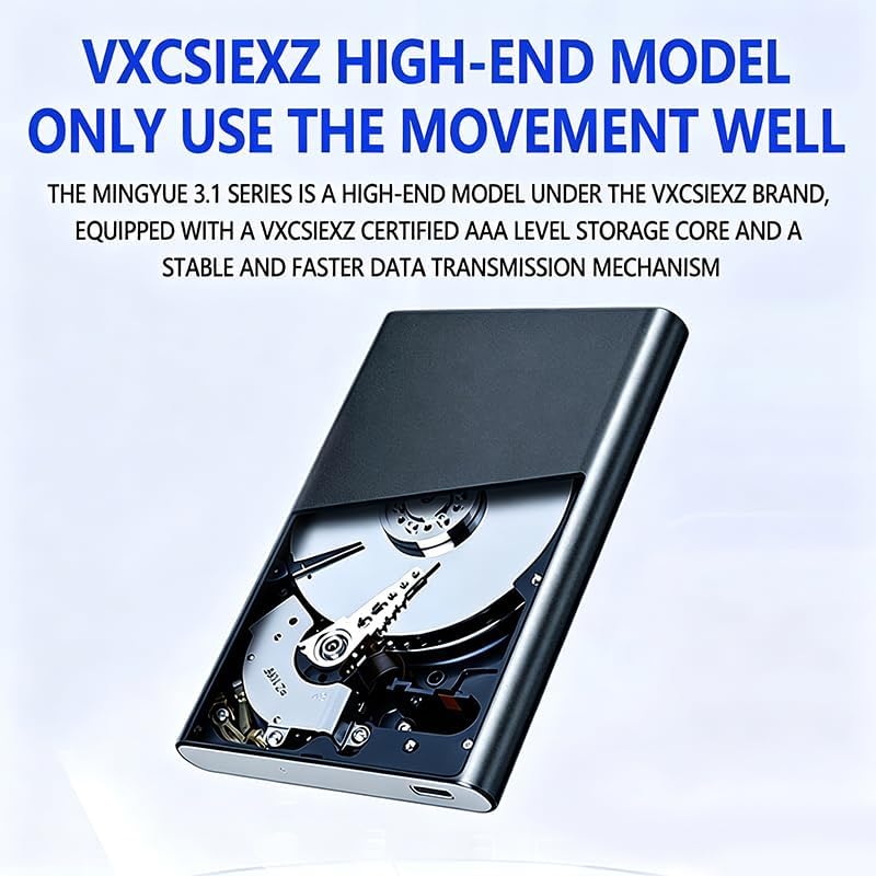 1TB Portable External HDD - USB 3.0/2.0 Compatible, Shock/Dust/Rain Resistant for Mac & PC