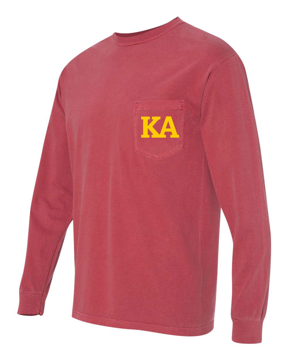 Print Bar AZKappa Alpha Order KA Fraternity Comfort Colors Pocket Long Sleeve Shirt