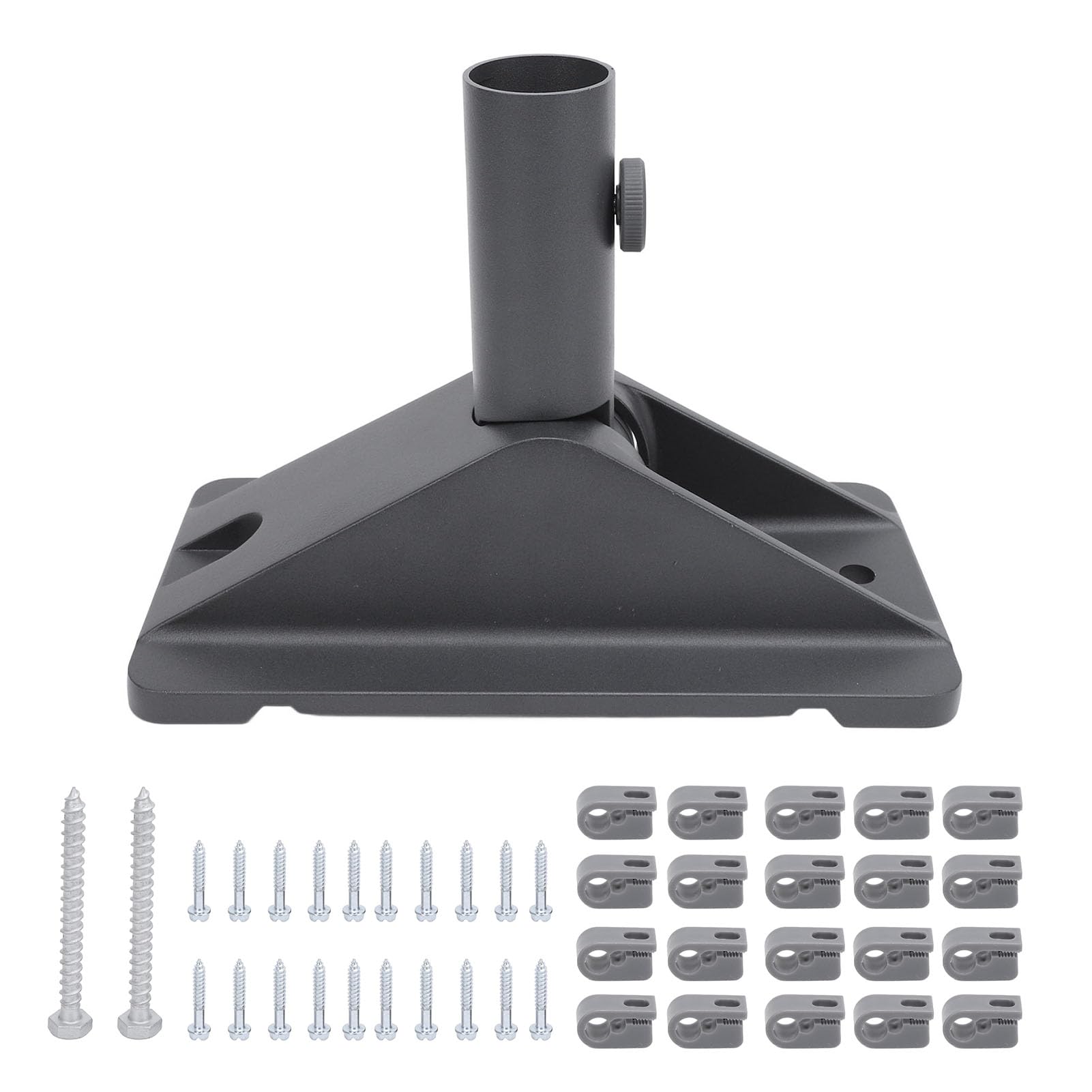 Aramox Antena Montaje en Techo Aleación de Aluminio Antena Ajustable Kit de Montaje en Techo Soporte Estable y Diseño Resistente a la Intemperie para Uso de Satelital Residencial y Comercial