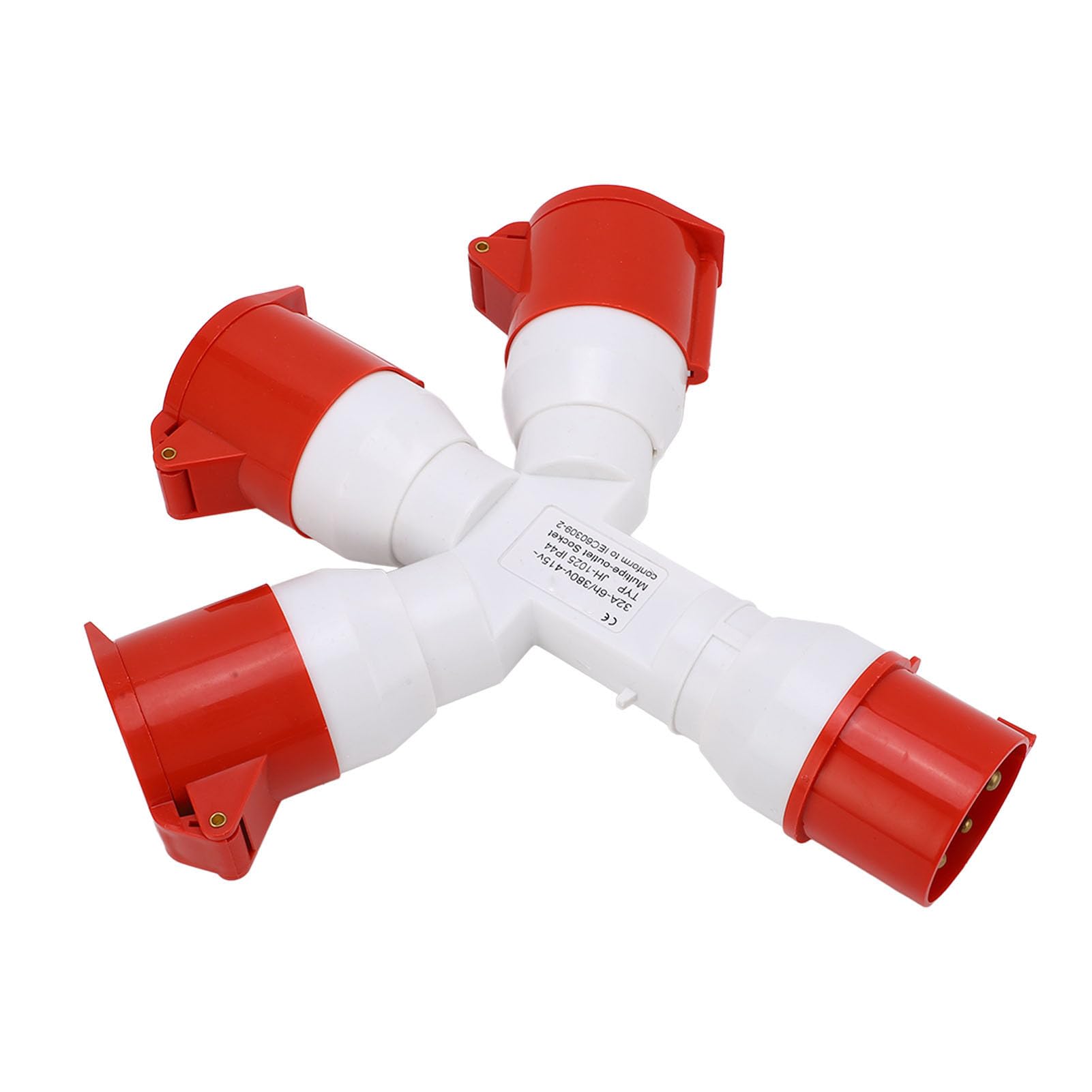 Spina Impermeabile Industriale Multifunzionale 1 Ingresso 3 Uscite Spina Industriale a 5 Pin Spina Industriale 3P+N+E 380‑415V 32A