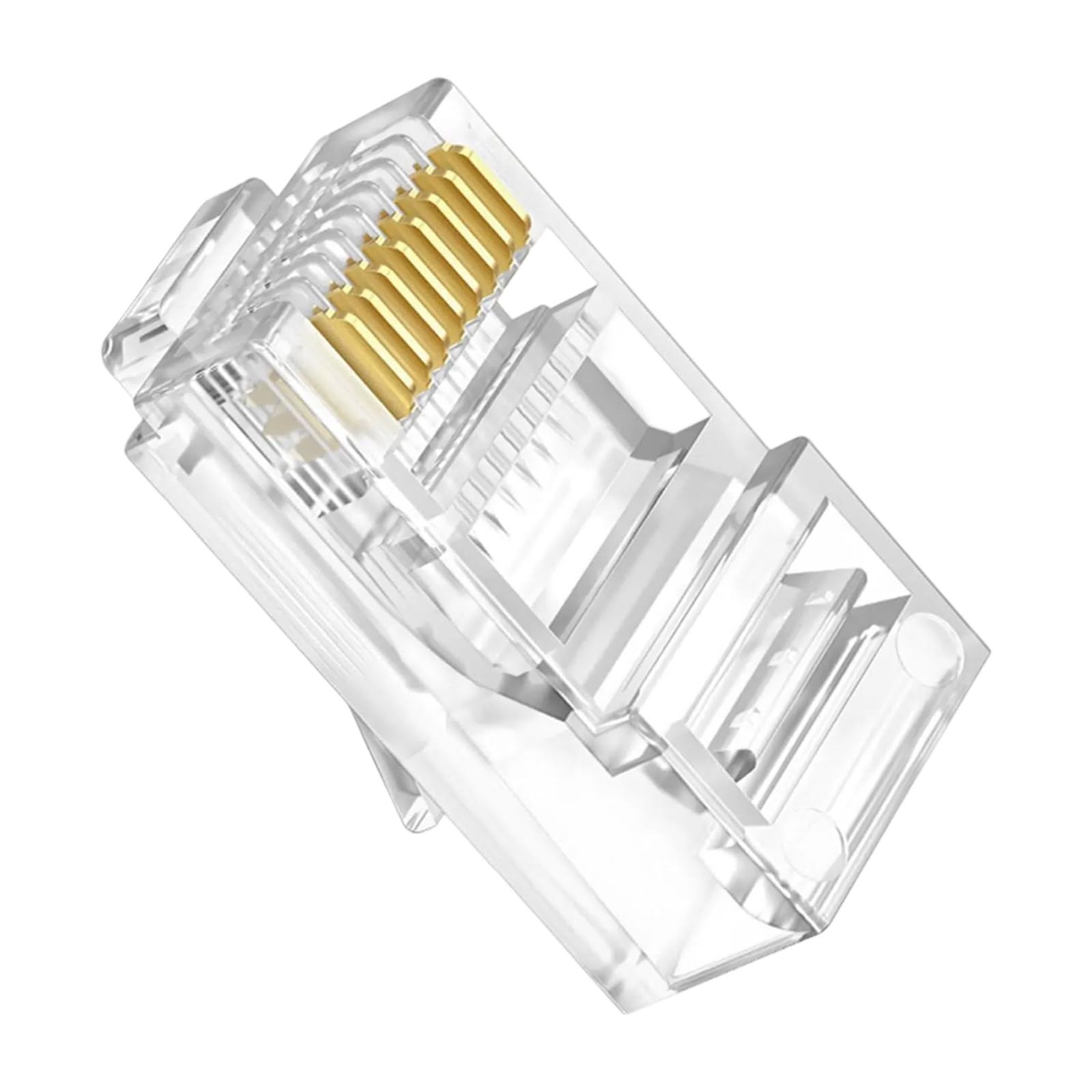 APGLSXY 100pcs RJ45 Networking Connection Wire Plugs Cat5 Ethernet Connectors for Secure and Stable Connection Secure
