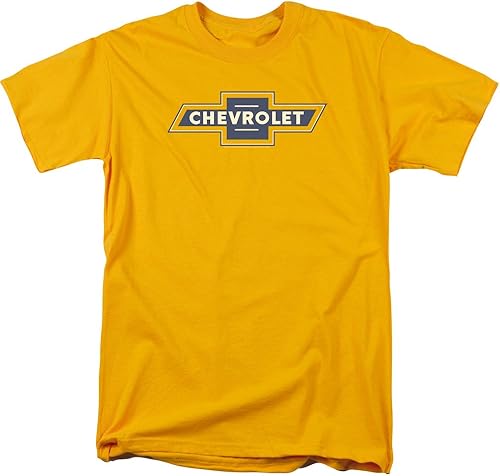 Chevrolet Blue and Gold Vintage Bowtie - Camiseta unisex para adultos para hombres y mujeres