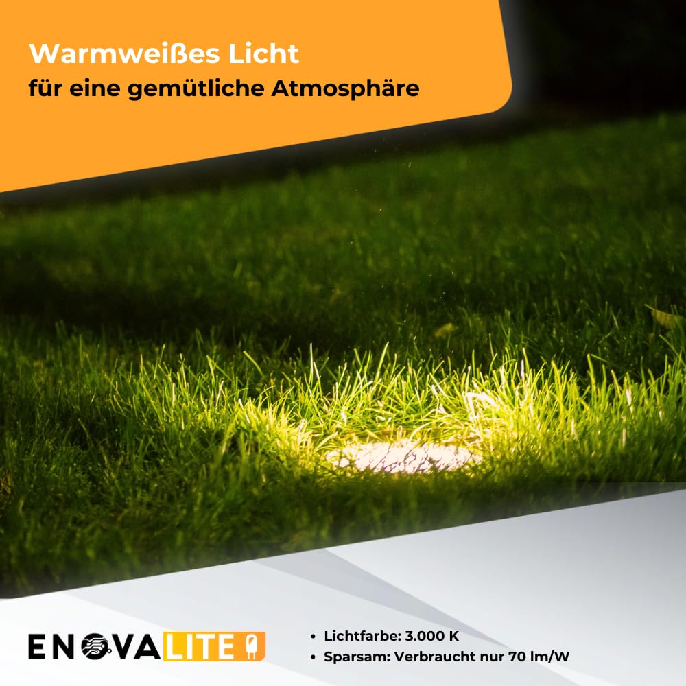 6er Set LED Bodeneinbaustrahler 7W 490lm 3000K Warmweiß - Ø 100x80mm - IP67 - Edelstahl und Aluminium - befahrbar bis 2t - 230V Bodeneinbauleuchte Außenleuchte Bodenspot