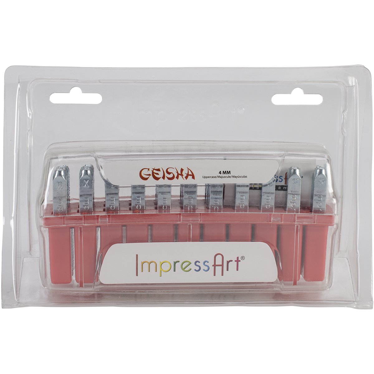 Impress Art - Juego de Sellos de mayúscula, 4 mm, Geisha