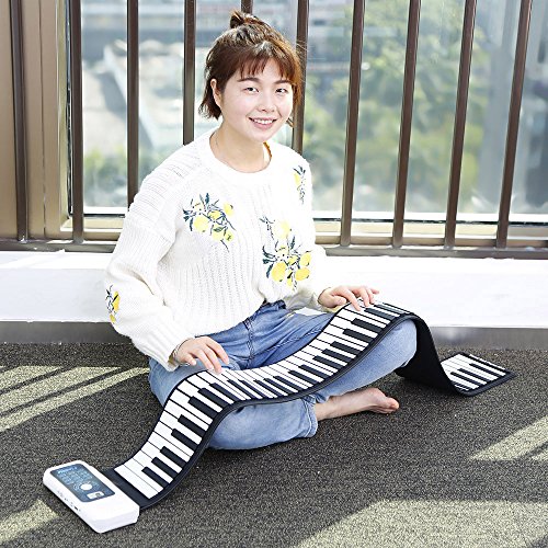 KUANDARM Piano Pliant Main Roll Piano, Mise à Niveau Rechargeable 88 Touches Roll Up Clavier, Instruments de Musique pliants pour Enfants débutant Musique Jouets éducatifs débutant - Les Beatles, Paul McCartney, John Lennon, RIngo Starr, George Harrison KUANDARM Piano Pliant Main Roll Piano, Mise à Niveau Rechargeable 88 Touches Roll Up Clavier, Instruments de Musique pliants pour Enfants débutant Musique Jouets éducatifs débutant – Image 8