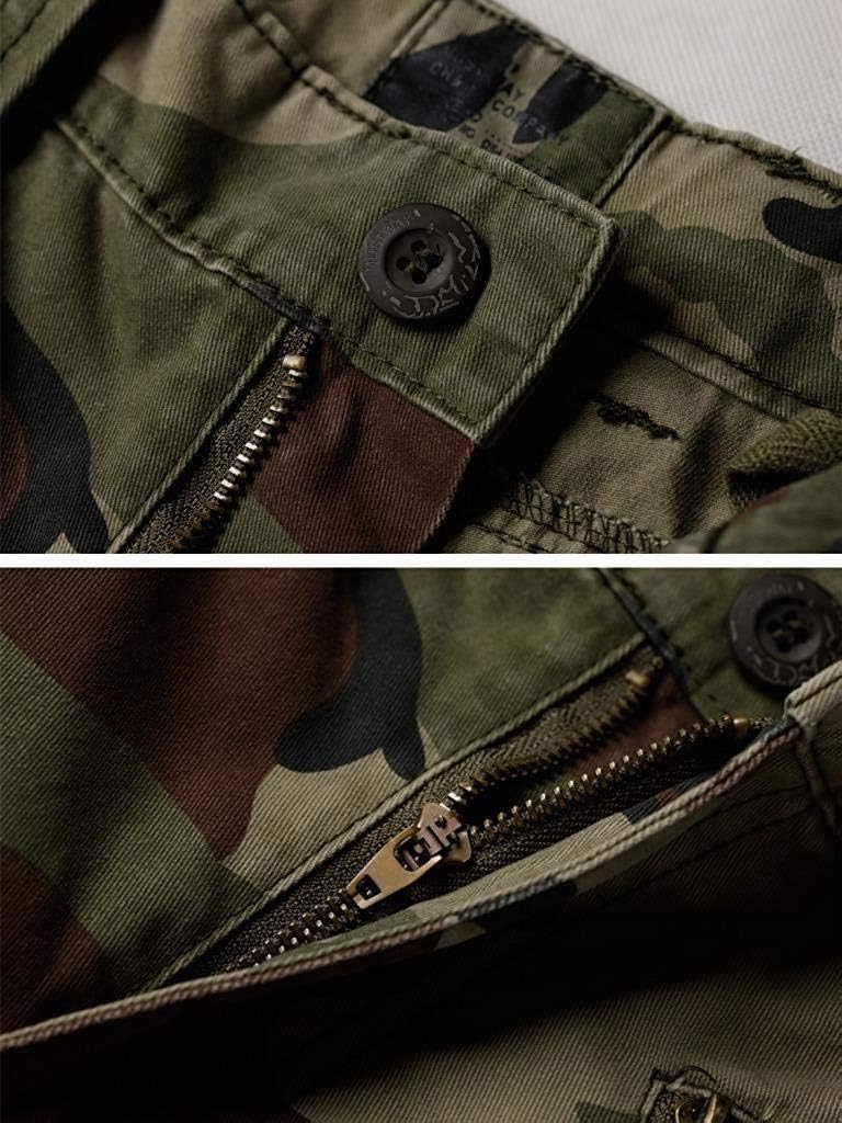 TRGPSG Women's Casual Combat Cargo Pants, Cotton Outdoor Camouflage Military Multi Pockets Work Pants - Image 2