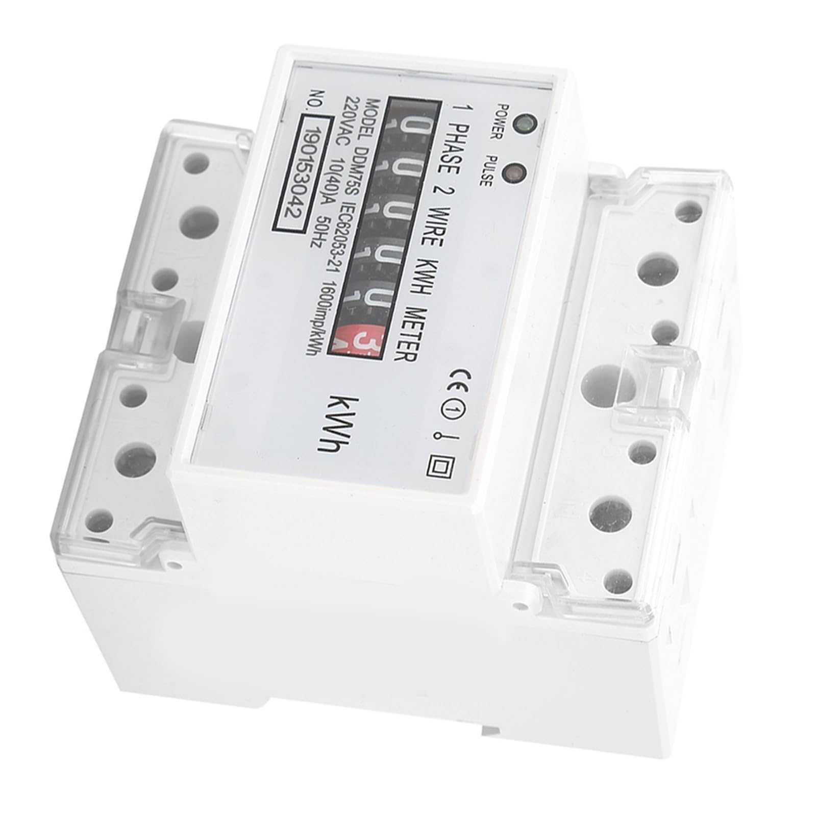 LED Consumo Elettricità Wattmetro Contatore di Energia DDM75S 4P per Uso Residenziale