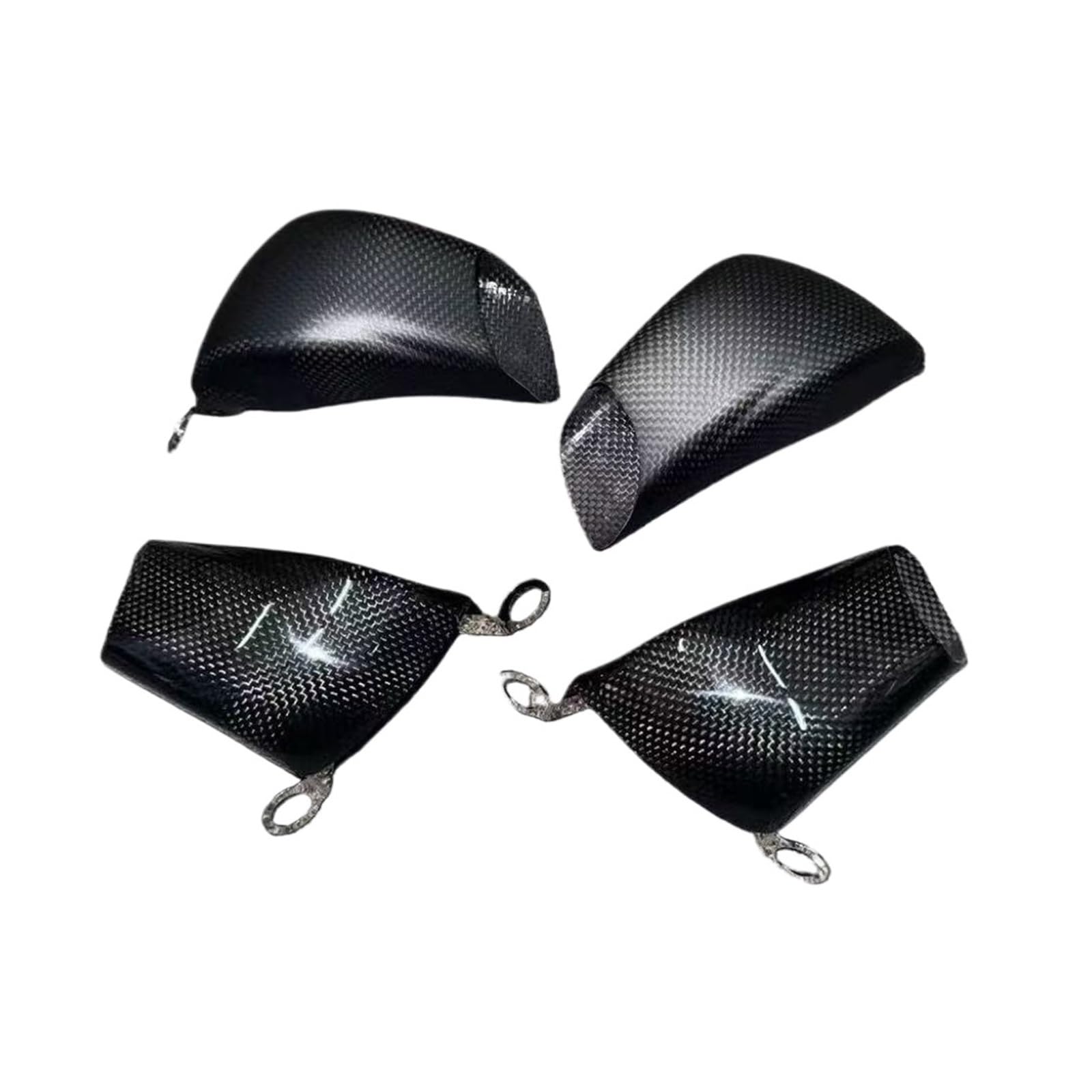 Compatibile con accessori moto da 100 mm e 108 | Copriradiatore pinza anteriore in fibra di carbonio(Matte-108MM)