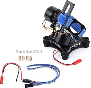 Drone Camera Gimbal, Metal Brushless Gimbal Board BGC 2.2 RC Drone Quadcopter Part Compatible for 3/ 3+ / 4(Black)
