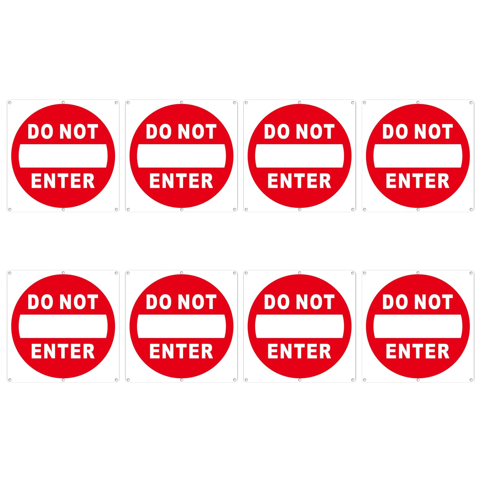 carotoe 8Pcs Not Entry Adhesive Labels Weather Resistant Do Not Enter Sticker for Factories Building and Limited Area Limited Area Signs
