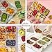 KocelFir Snack Box Container, Divided Serving Tray with Lid and Handle Snackle Box Container, Snack Organizer for Adults Fruit, Veggie, Perfect for Party, Entertaining