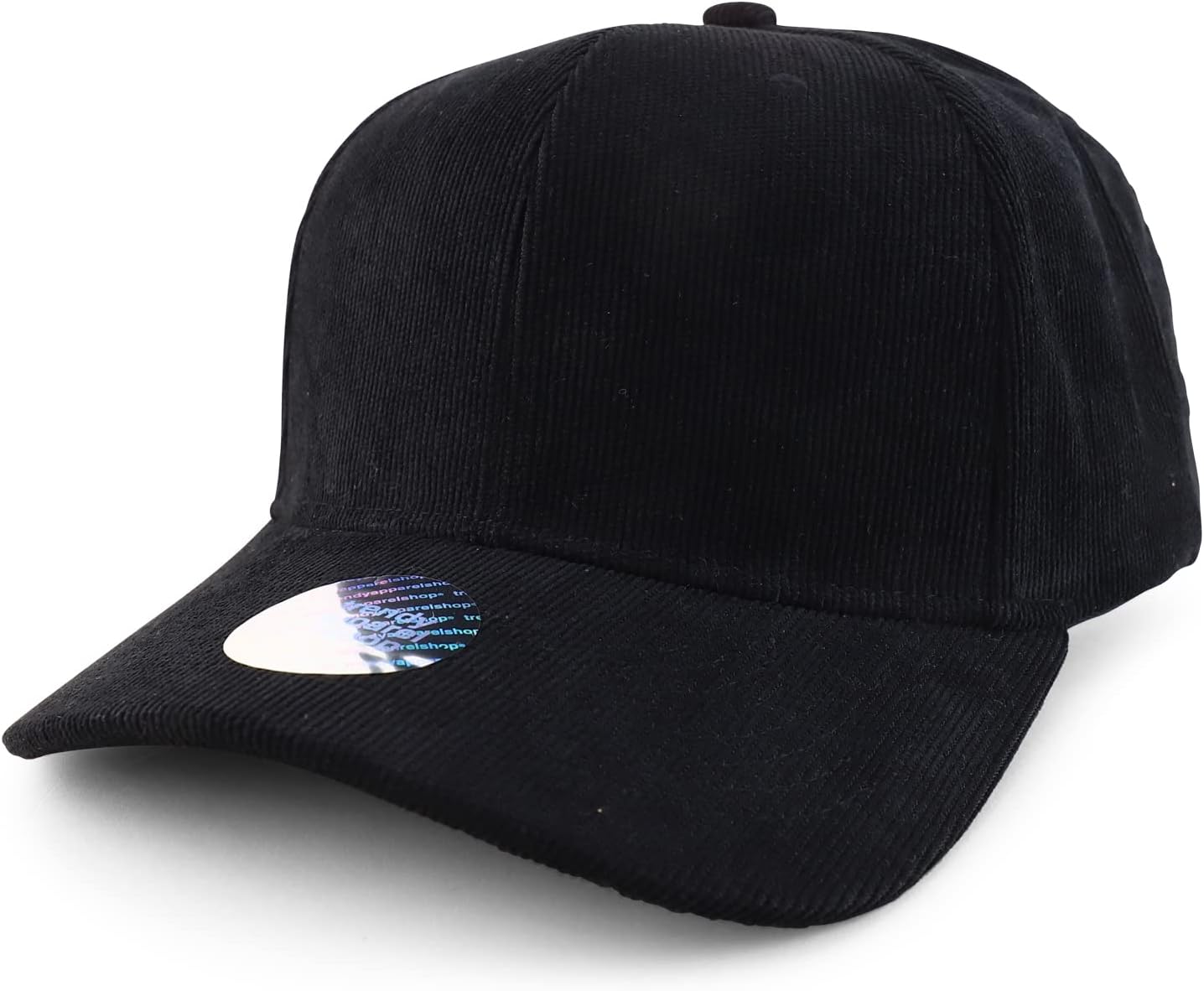 Trendy Apparel Shop Oversized XXL Structured Corduroy Curved Bill Snapback Baseball Cap