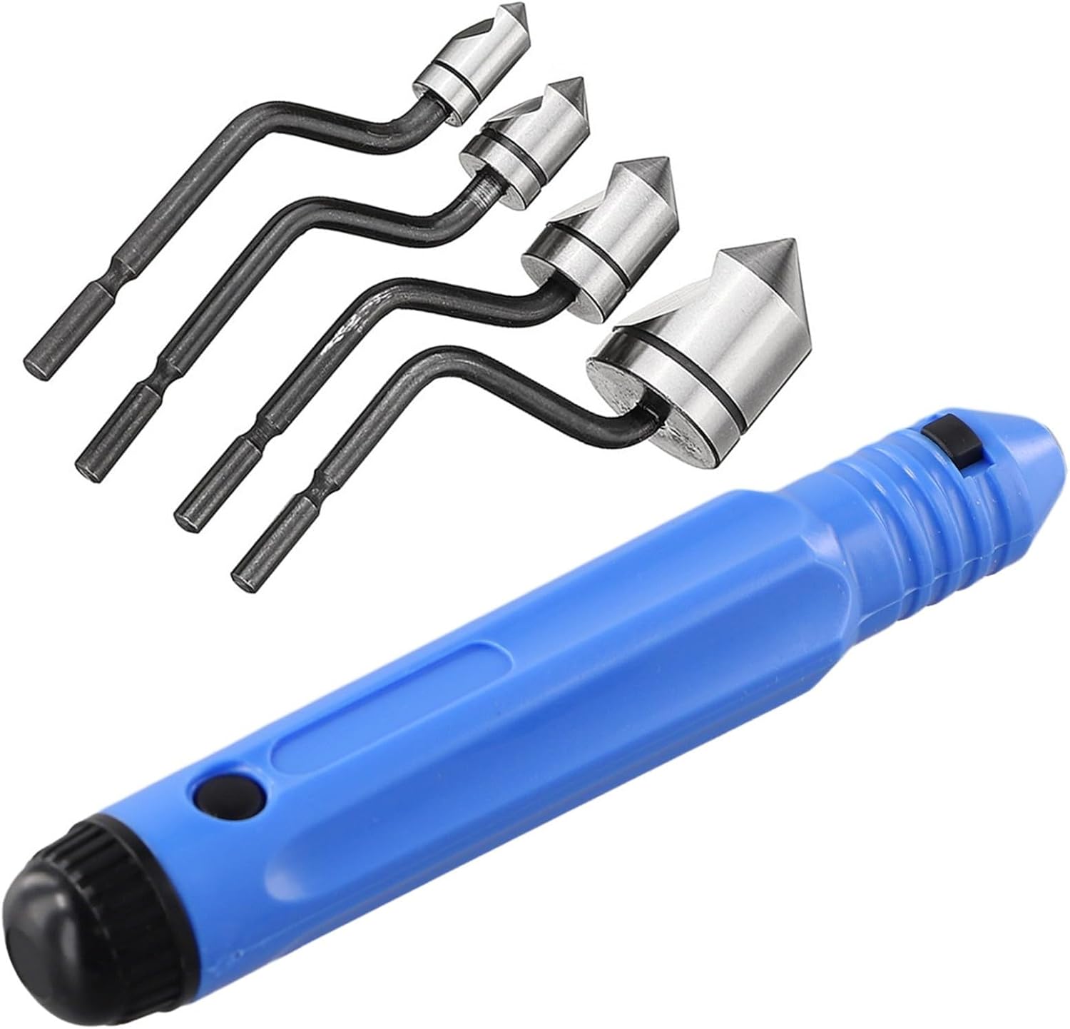 Deburring Tool Handle Kit, With BC6301/8301/1041/1651 Chamfer Cutter Head Set For Stainless Steel, Aluminum, Rubber, And Plastics(4pcs)