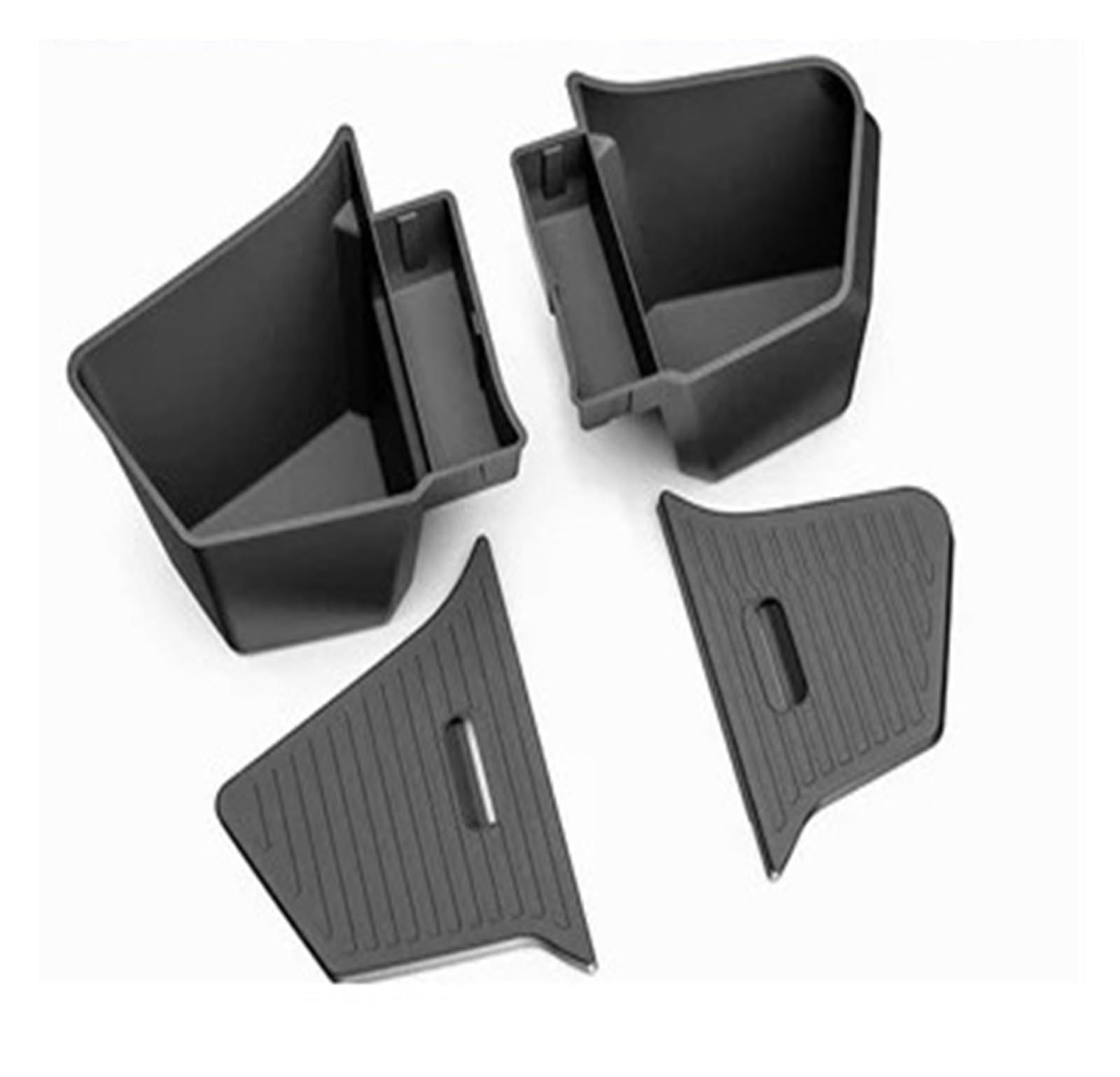 Lhdktee Cargo Cover For Tesla For Model Y For Juniper 2026 2025 TPE Car Trunk Side Storage Box Cover Mat Partition Board Stowing Rear Trunk Parcel Shelf(TYPE-8)