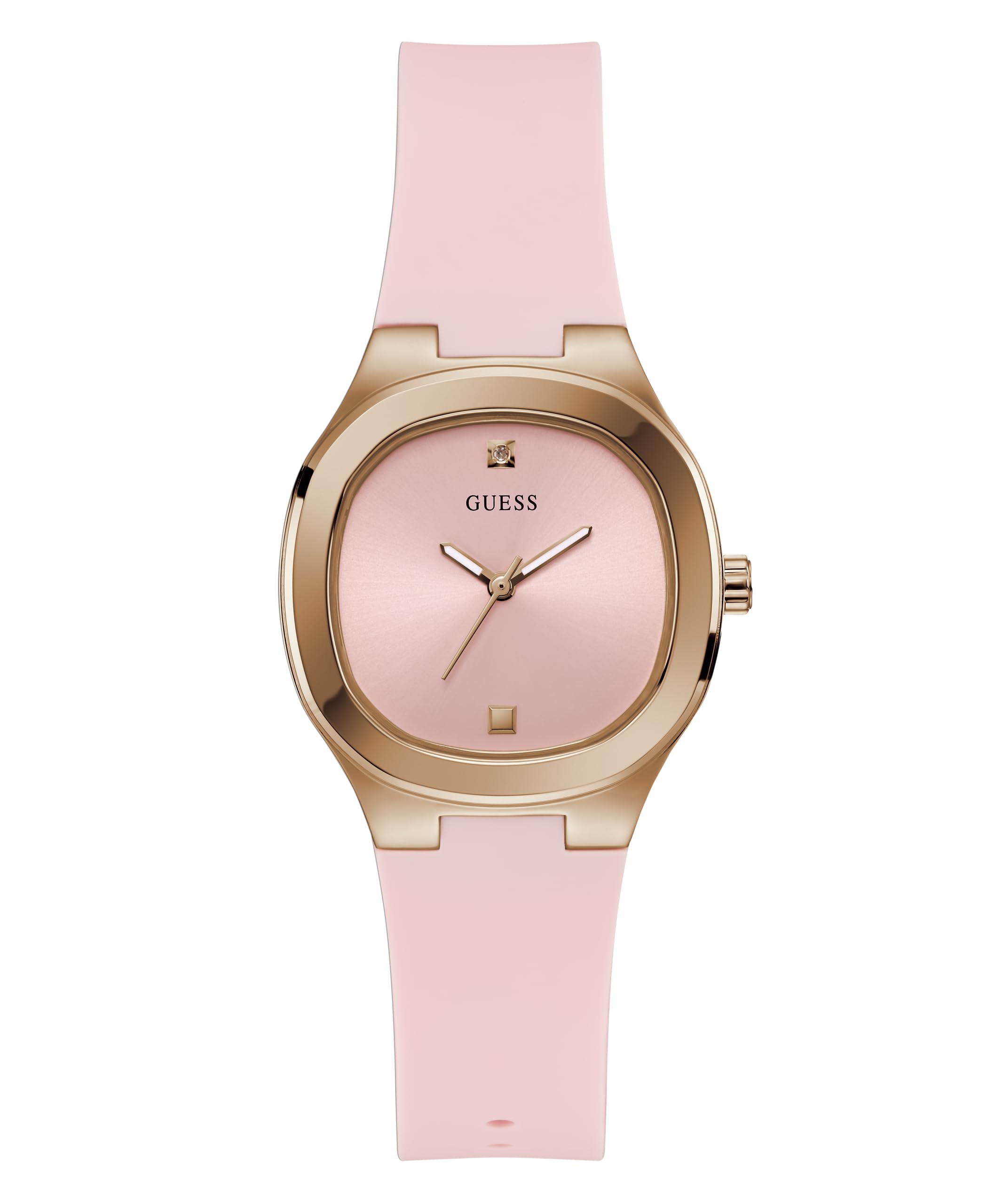 GUESS Silicone Women Pink Analog Square Dial Watch- Gw0658L2, Pink Band (B0CCPFWV5S) Amazon Price History, Amazon Price Tracker
