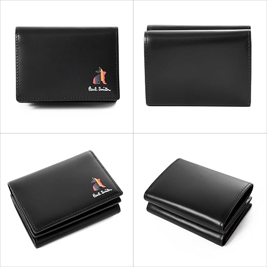 【極美品】ポールスミス　マーケトリーストライプラビット 名刺入れ　黒　ブラック psl95ny.jpg