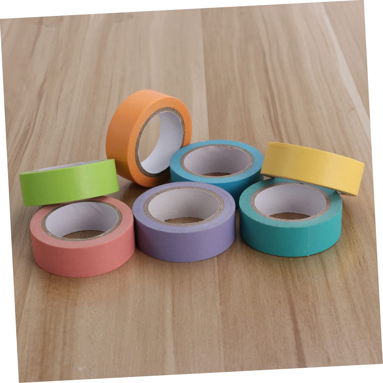 EXCEART 14rollos Cinta Washi Decorativa De Vibrantes De Tonos De Arcoíris para Manualidades y Scrapbooking