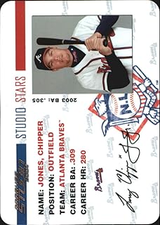 2004 Studio Stars Baseball Card #11 Chipper Jones