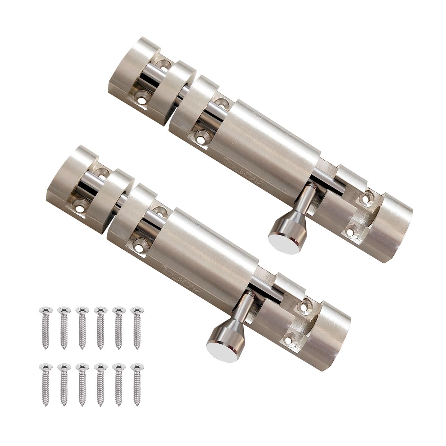 VOLO Aluminium Tower Bolt with Stainless Steel Rod – Heavy Duty Door & Window Latch for Home and Office | Main Door Tower Bolt | Kundi/Chitakini | Pack of 2 Pieces (Silver, 4 Inch)-image-32