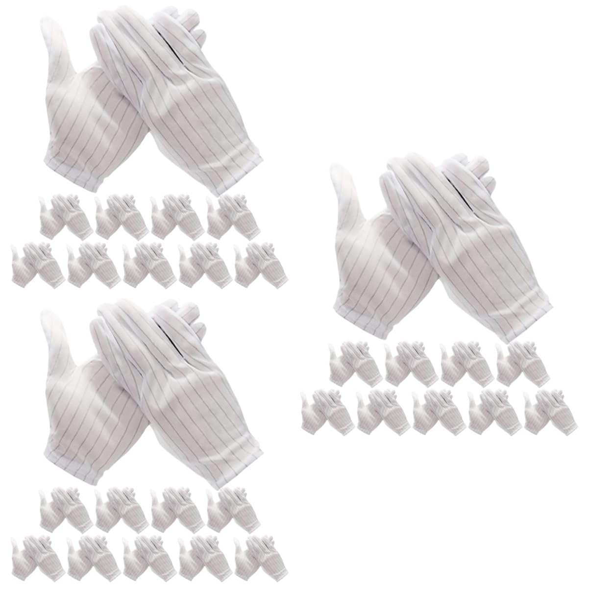 UKCOCO 3 Pares De Guantes Estáticos Para Trabajo Reparación De Electrónica Instalación Cómodos Y Ligeros Aptos Para Construcción (10 Pares X 3)