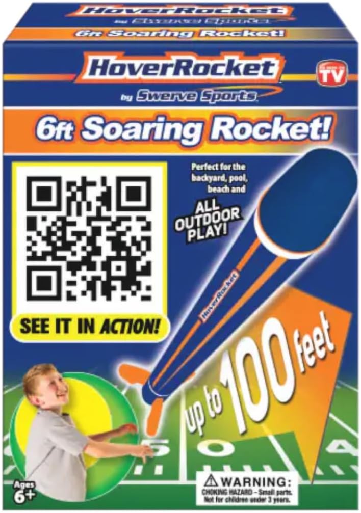 Swerve Sports Hover Rocket - 6ft Ultimate Outdoor Flying Fun!