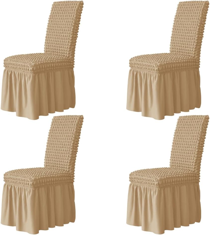 Dining Chairs Covers Parson Chair Slipcovers Protector Removable Dining Room Chair Cover for Home Ceremony Banquet Wedding Hotel,Blue,4PCS