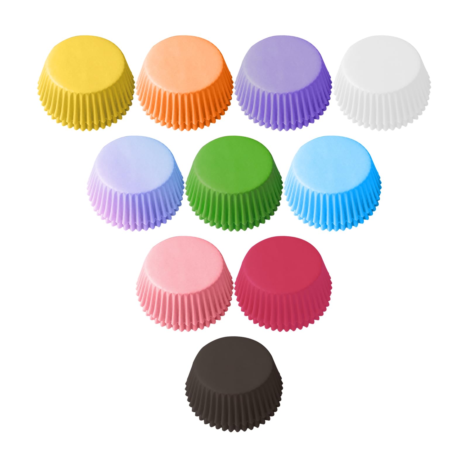 500 Mini Pirottini Standard Per Muffin, Pirottini In Carta Antiaderente Resistenti Al Calore, 3,5 Cm x 2,25 Cm, Adatti Per l'Uso In Forni e Friggitrici Ad Aria (3.5cm) - 1