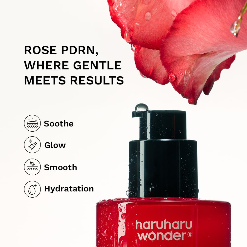 haruharu wonder Rose PDRN Soothing Serum with Azelaic Acid, Redness Relief, Barrier Repair, Bulgarian Rose, Lightweight Formula for Sensitive Skin, Fragrance Free, Korean Skincare, Vegan, 1.01 fl.oz - Image 2