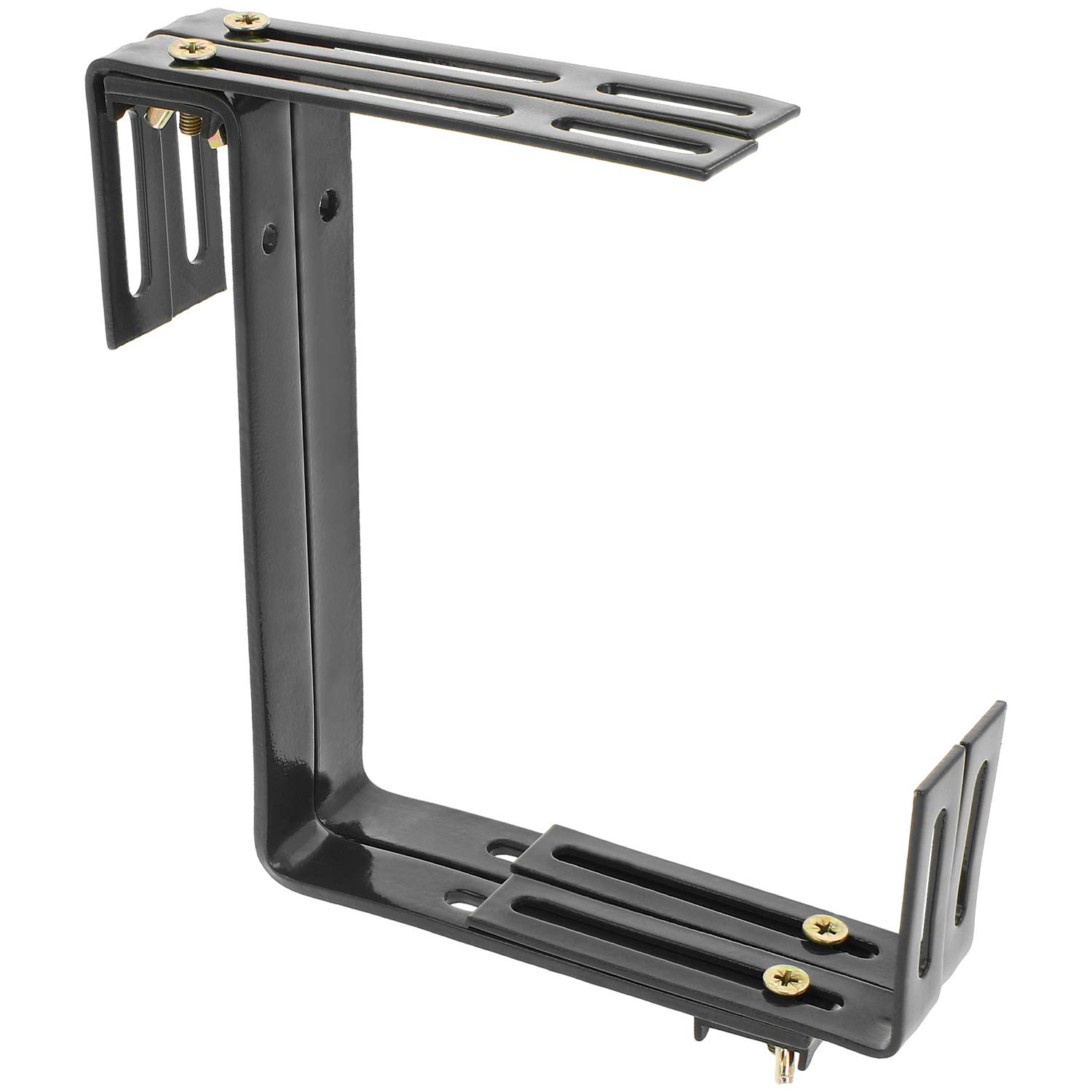 com-four® 4x Soporte de Maceteros para Parapetos y Barandas de Balcón - Soporte de Jardineras Universalmente Adecuado y Ajustable - Sin Perforar (04 piezas - antracita) — view 7