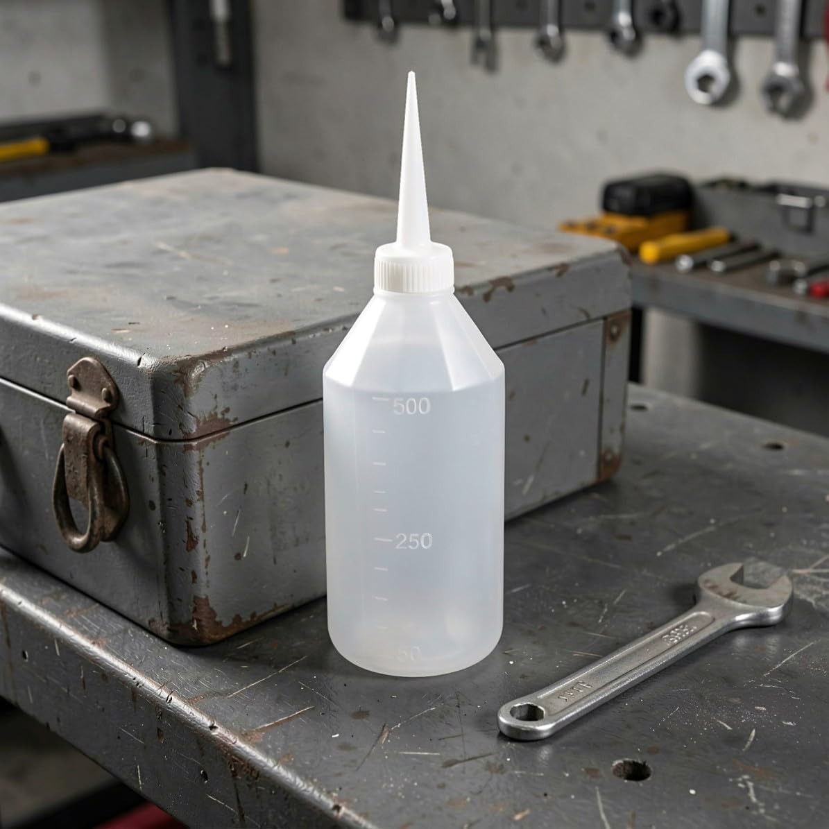 GALPADA 10pcs Plastic Fine Tip Squeeze Dispensing Bottles 500ml