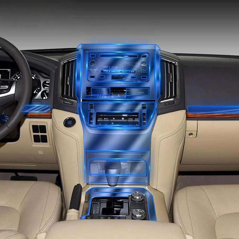Película protectora consola central Land Cruiser 2016-2023, protector TPU transparente 8