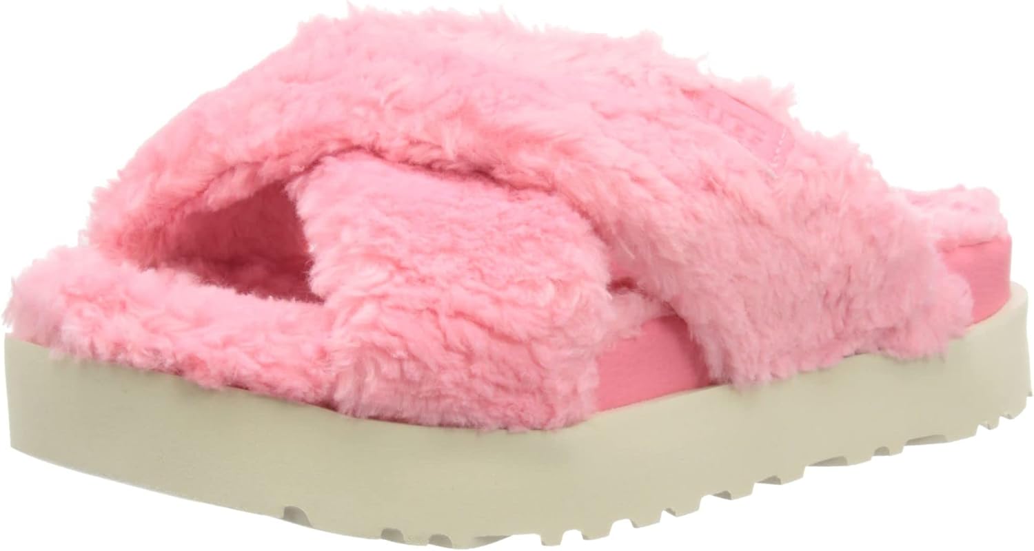 UGG Fuzz Sugar Cross Slide, Pantuflas Mujer
