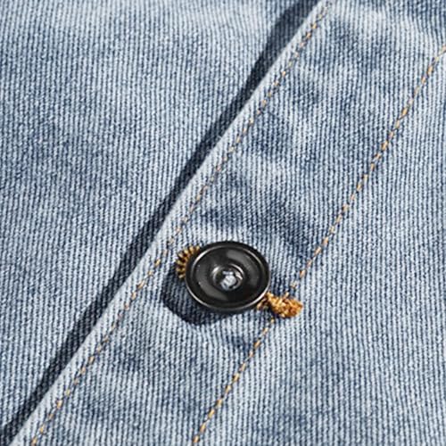 Chaqueta de mezclilla vintage para hombre miniatura 6