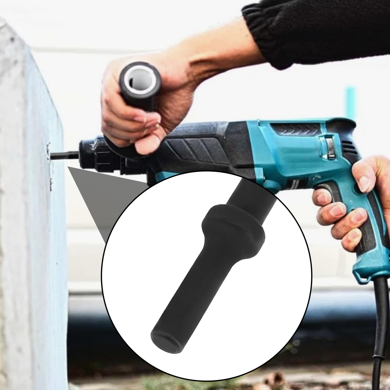 The Lord of the Tools 2 Pcs 32029 Air Hammer Socket Adapter Pneumatic Tools 37315 3/8" Air Hammer Bits Kit and 37316 1/2" Pneumatic Bolt Breaker Set Black - Image 3