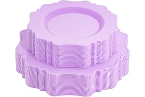 Chic Lavender Purple Pastel Party Plates