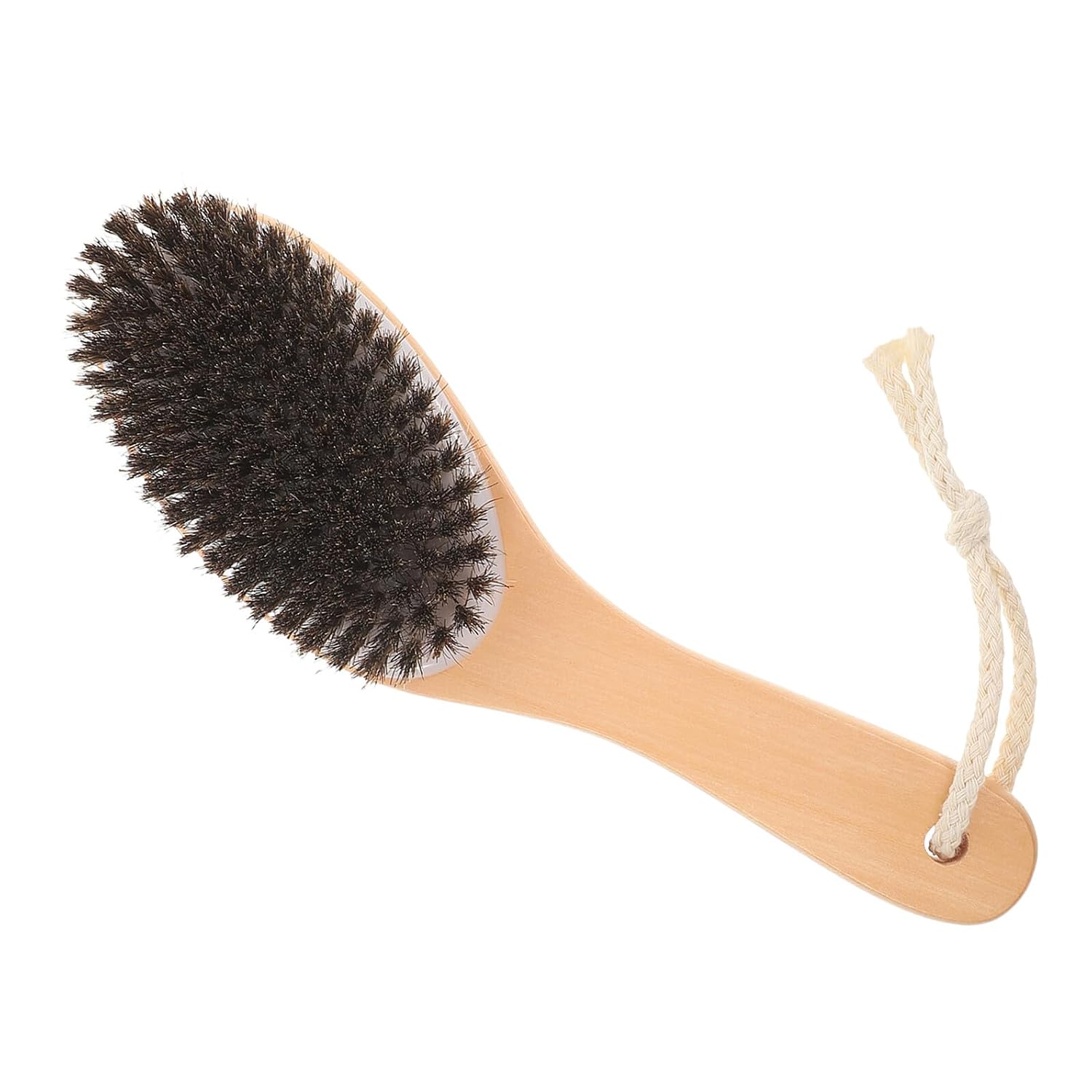 Bristle Horse Brush Livestock Fur Comb Wooden Grooming Brush for Horse Mane and Body Cleaning for Stable Use