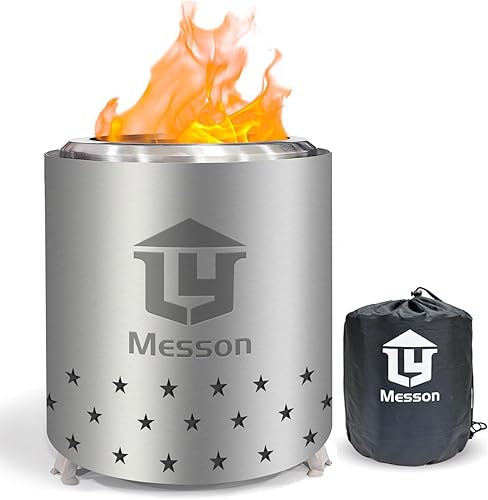 Fogata de mesa de 5.5 pulgadas con soporte, mini estufa de hoguera de acero inoxidable con bajo humo, estufas portátiles para acampar en interiores