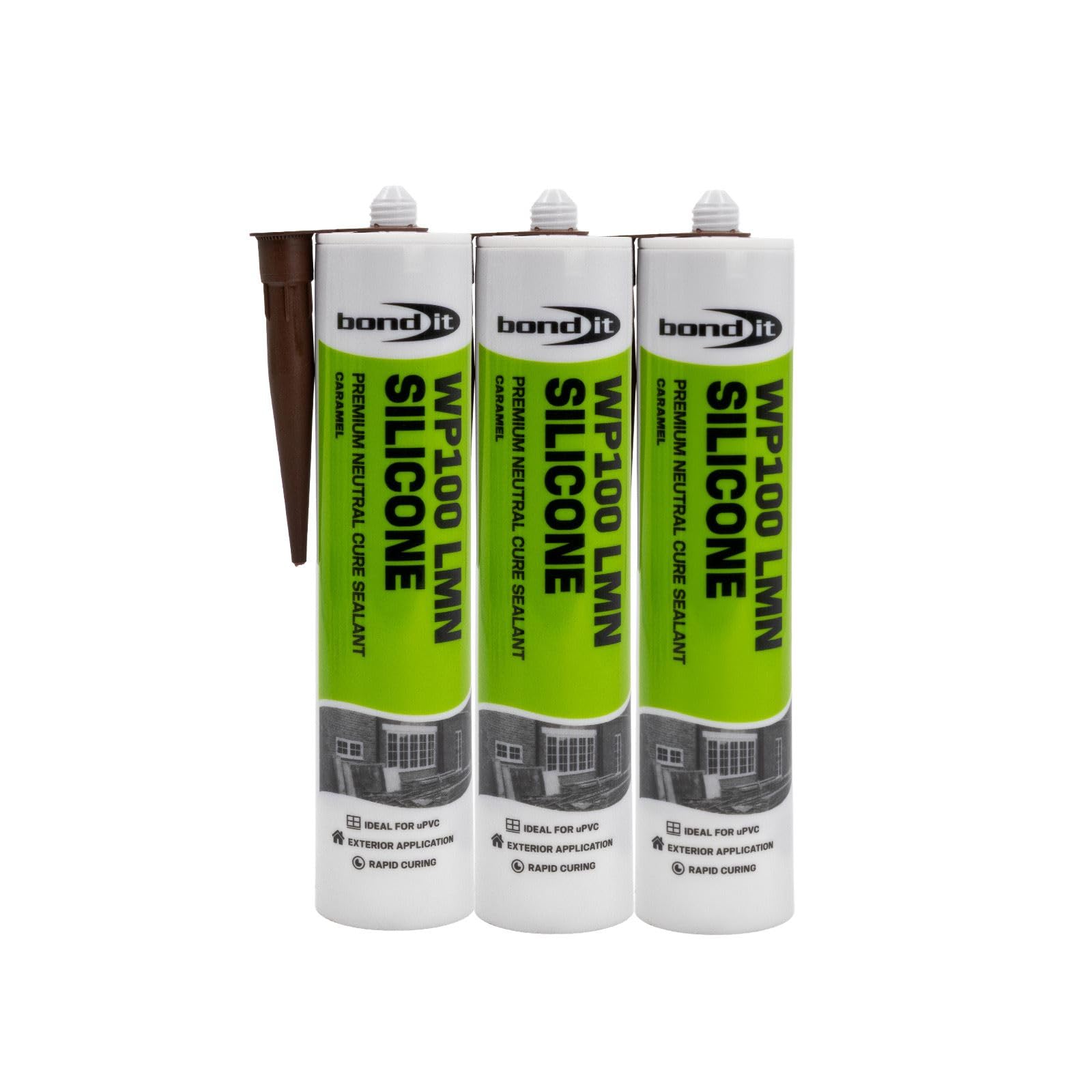 Bond-It WP100 Neutral Silicone Sealant (3 Pack) - Caramel