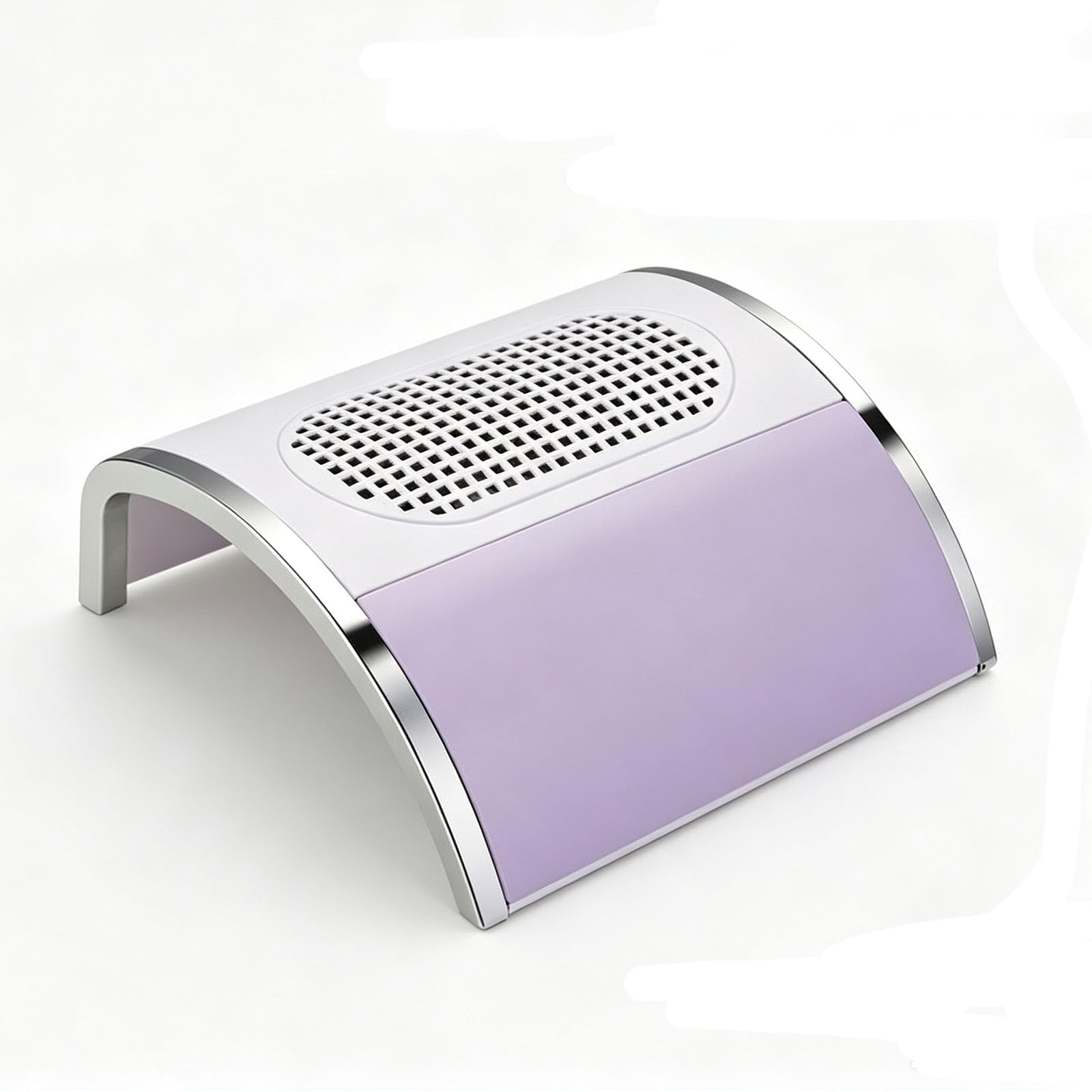 Raccoglitore di polvere unghie, A forma di U a basso rumore unghie aspiratore di polvere, Potente aspirazione manicure Pulidore per unghie in acrilico,purple