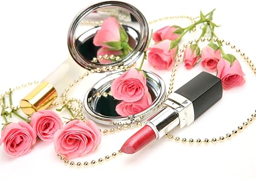 Miniatura 5 de LRUIOMVE Regalo para hija de mamá papá inspirador espejo de maquillaje de viaje grabado plateado espejo cosmético de bolsillo compacto para hija