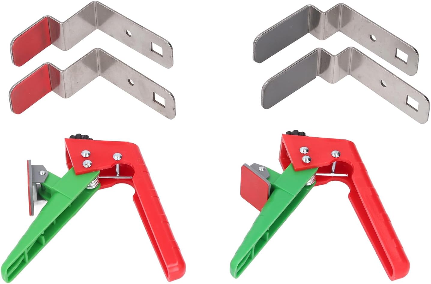 Woodworking Fixture Clamping Tools EasytoUse Stainless Steel Drawer Front Installation Clamps, 2 Set Aids Jigs for Cabinet, ABS and Stainless Steel Material
