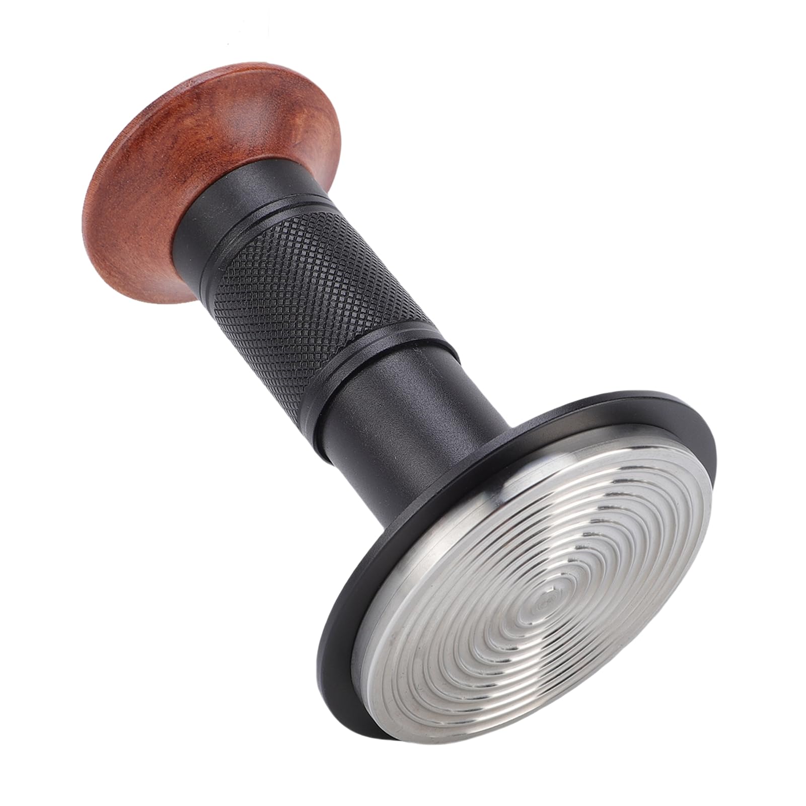 Luocute Pressino per caffè da 58 Mm, Manico in Legno di Noce Pressa per caffè a Rimbalzo Automatico in Acciaio Inossidabile con Compattazione Uniforme, per Portafiltro per Macchina da