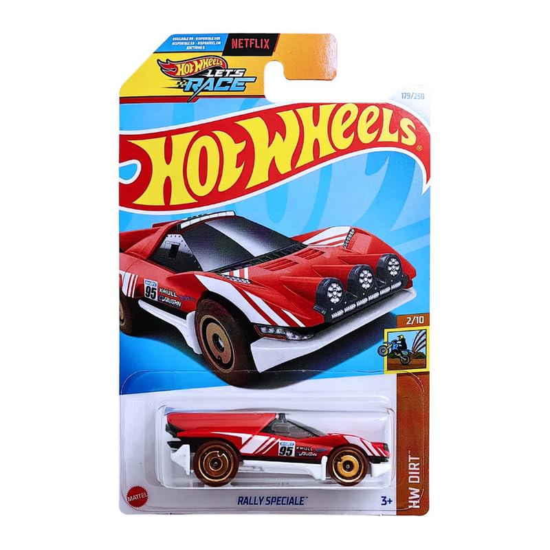 Image of Hot Wheels Let's Race Netlix Rally Speciale HW Dirt for Ages 3 and Up (Red)