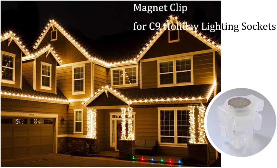 Clips Magnéticos Para Luces De Navidad, 100