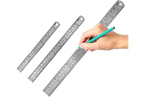 Viaky 3-Piece Steel Rule Set