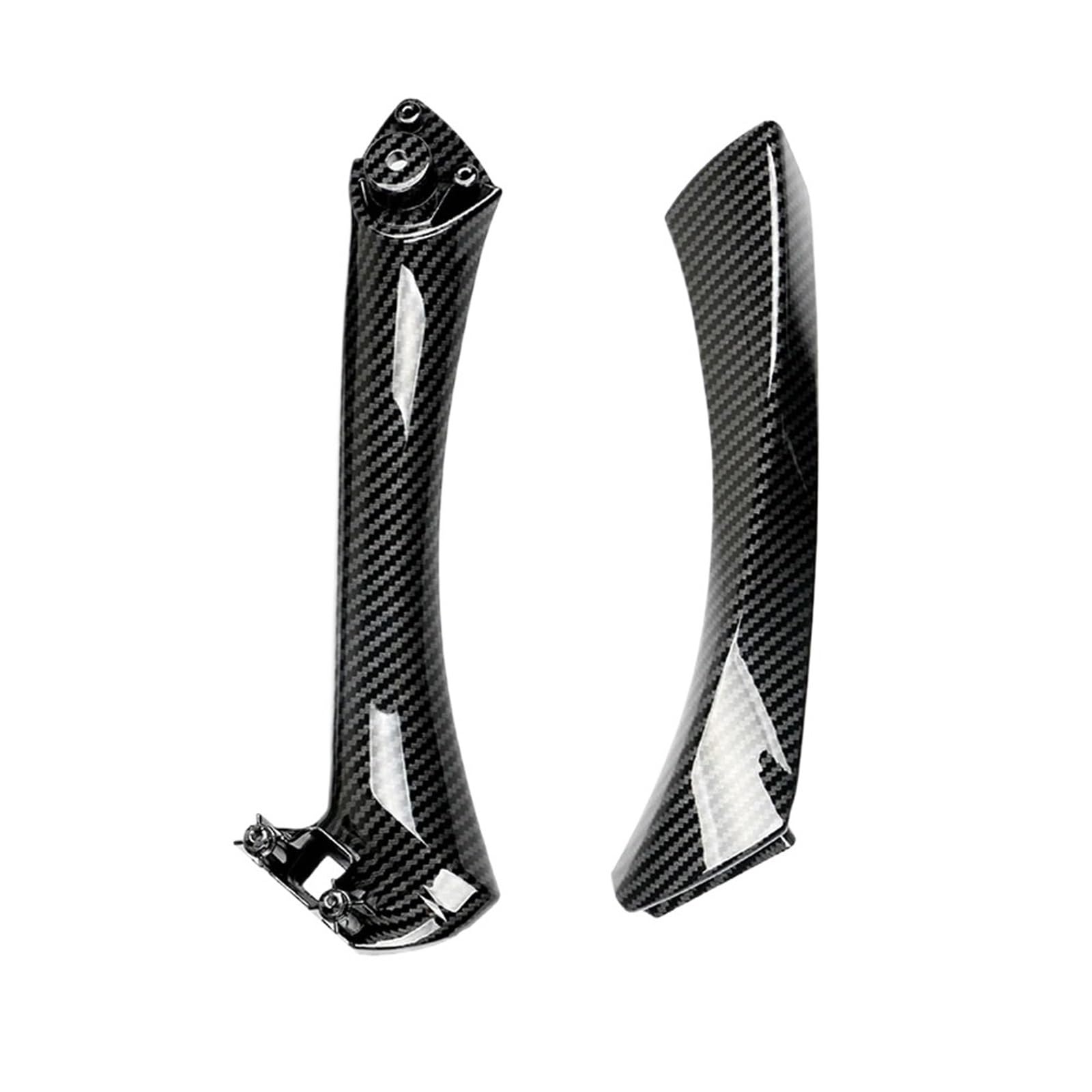 Ouokchm Carbon Fiber-S-Left Car Interior Door Handle For Bmw E90 E91 For Series Car Inner Door Handle Panel Sedan Pull Trim Cover 51417230850 51419150335 51419150340(Carbon Fiber-S-Left)