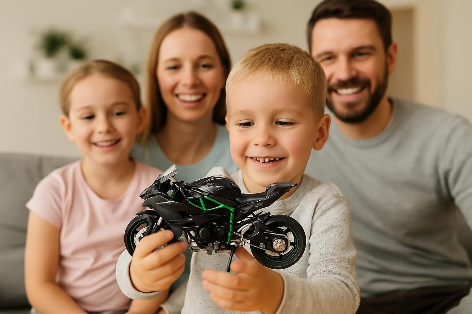 PLUSPOINT Diecast H2R Motorcycle Toy Bike 1:10 Scale Model Vehicles Alloy Simulation Super Bike Also for Car Dashboard Adult Alloy Motorbike Toy Simulation Model Vehicle Toy Street Machine Kids Gift — Amazon image 4
