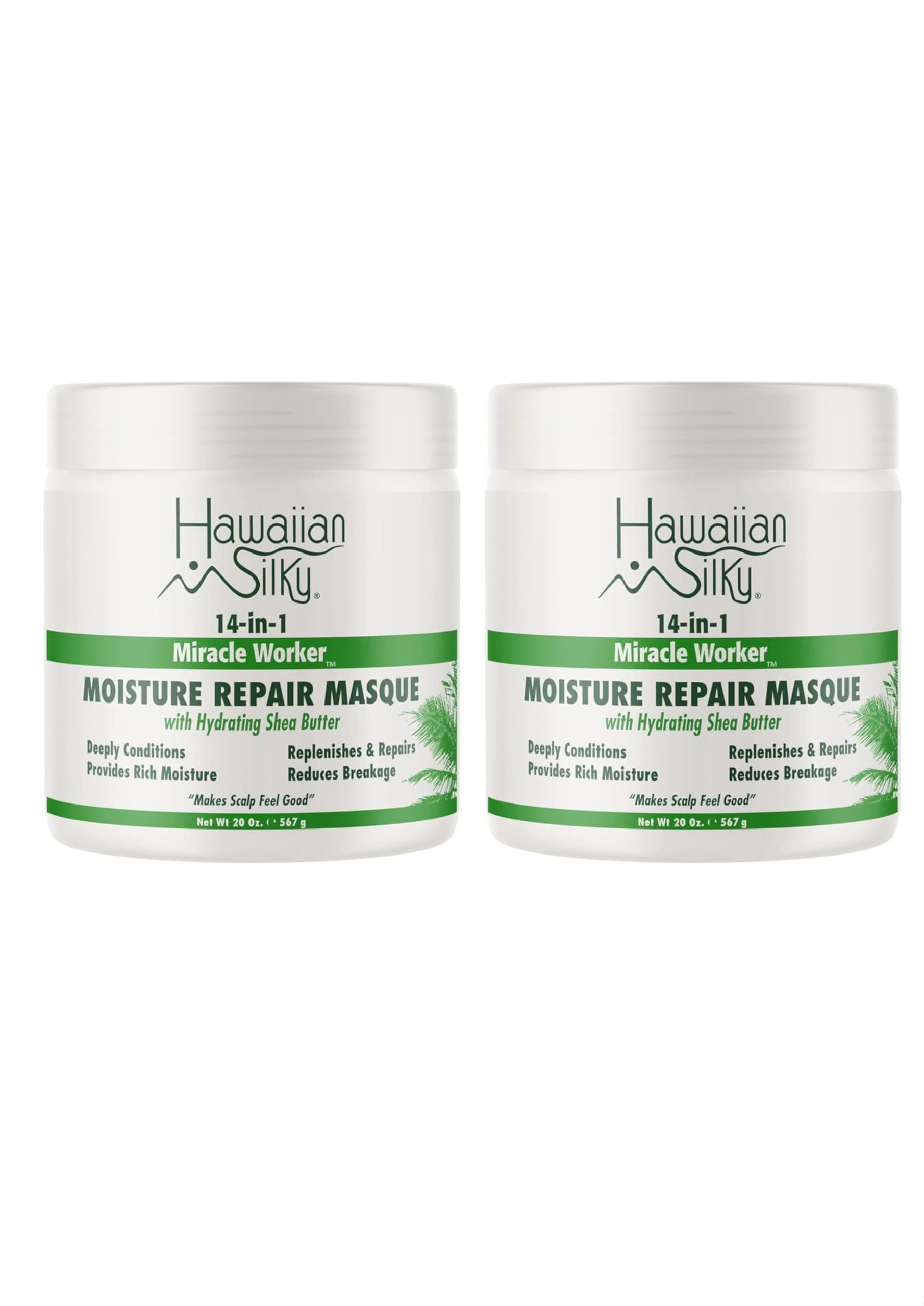 14-in-1 Miracle Worker | Moisture Repair Masque w/Hydrating Shea Butter 20 oz (Pack of 2)