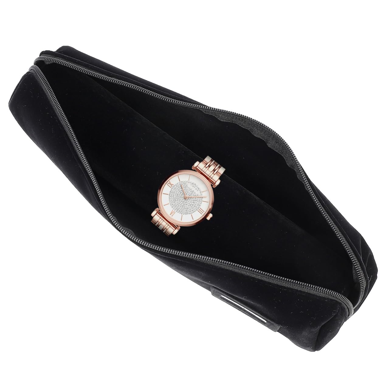 iplusmile Schmuckaufbewahrungsrolle für Armbänder und Uhren 13.78x3.94x3.15 Zoll weiches Material
